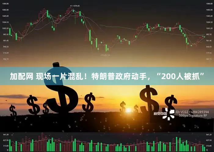 加配网 现场一片混乱！特朗普政府动手，“200人被抓”